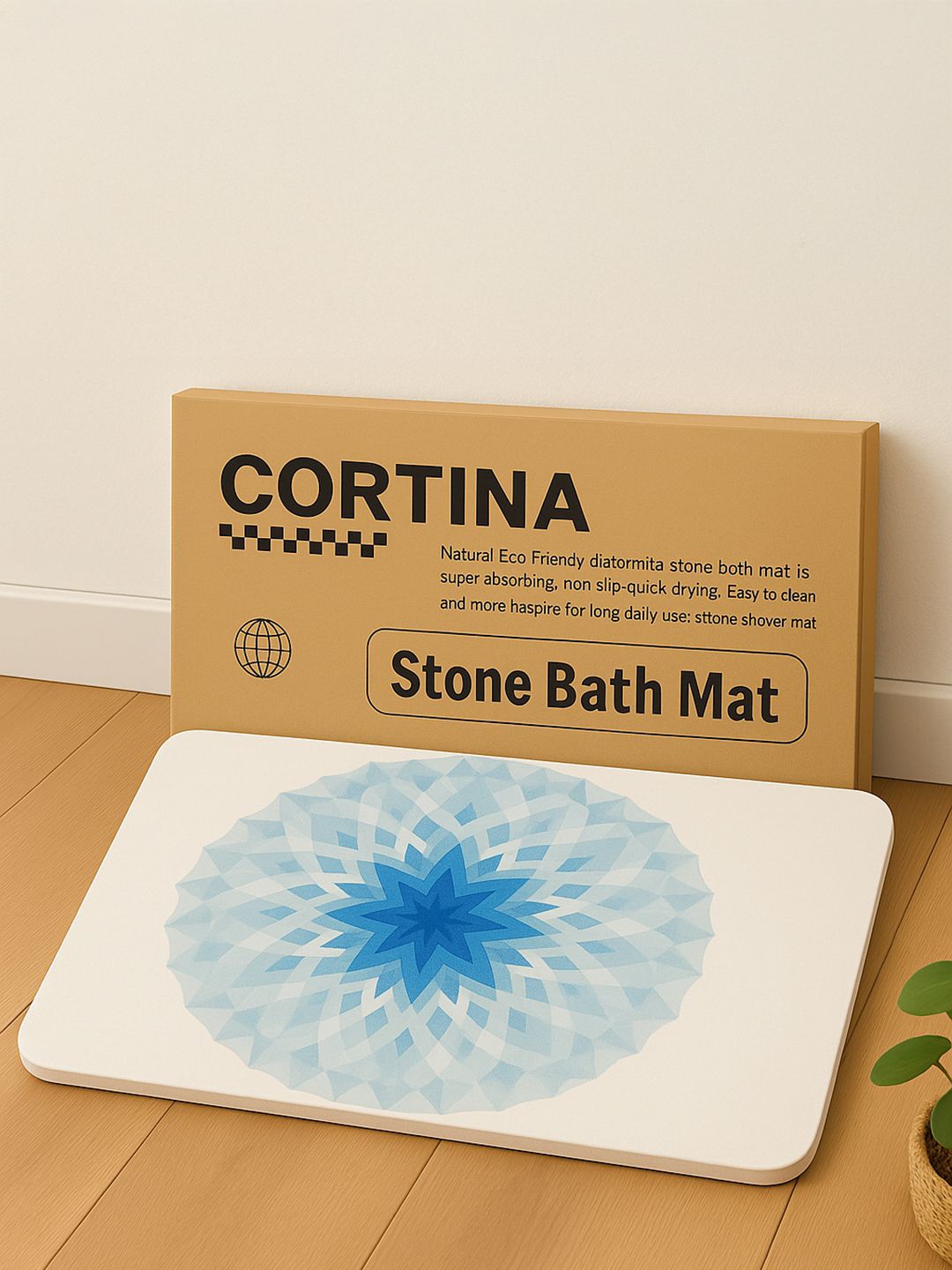 Cortina White Printed Diatomite Bath Mat Myntra sale