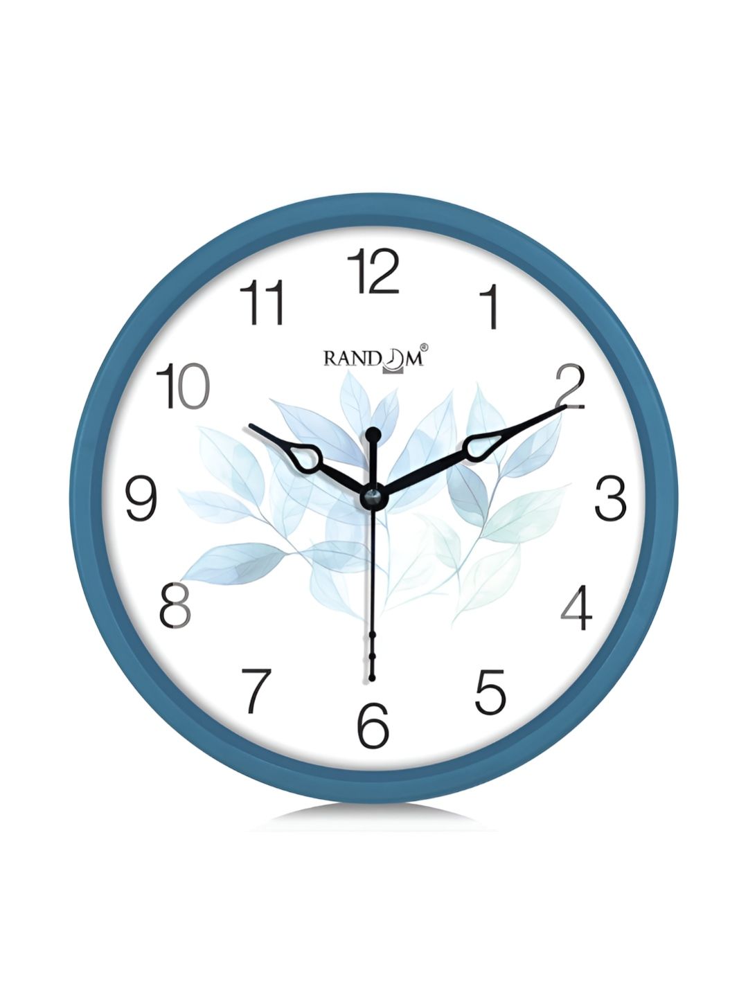RANDOM White & Teal Printed Contemporary Analogue Wall Clock Myntra sale