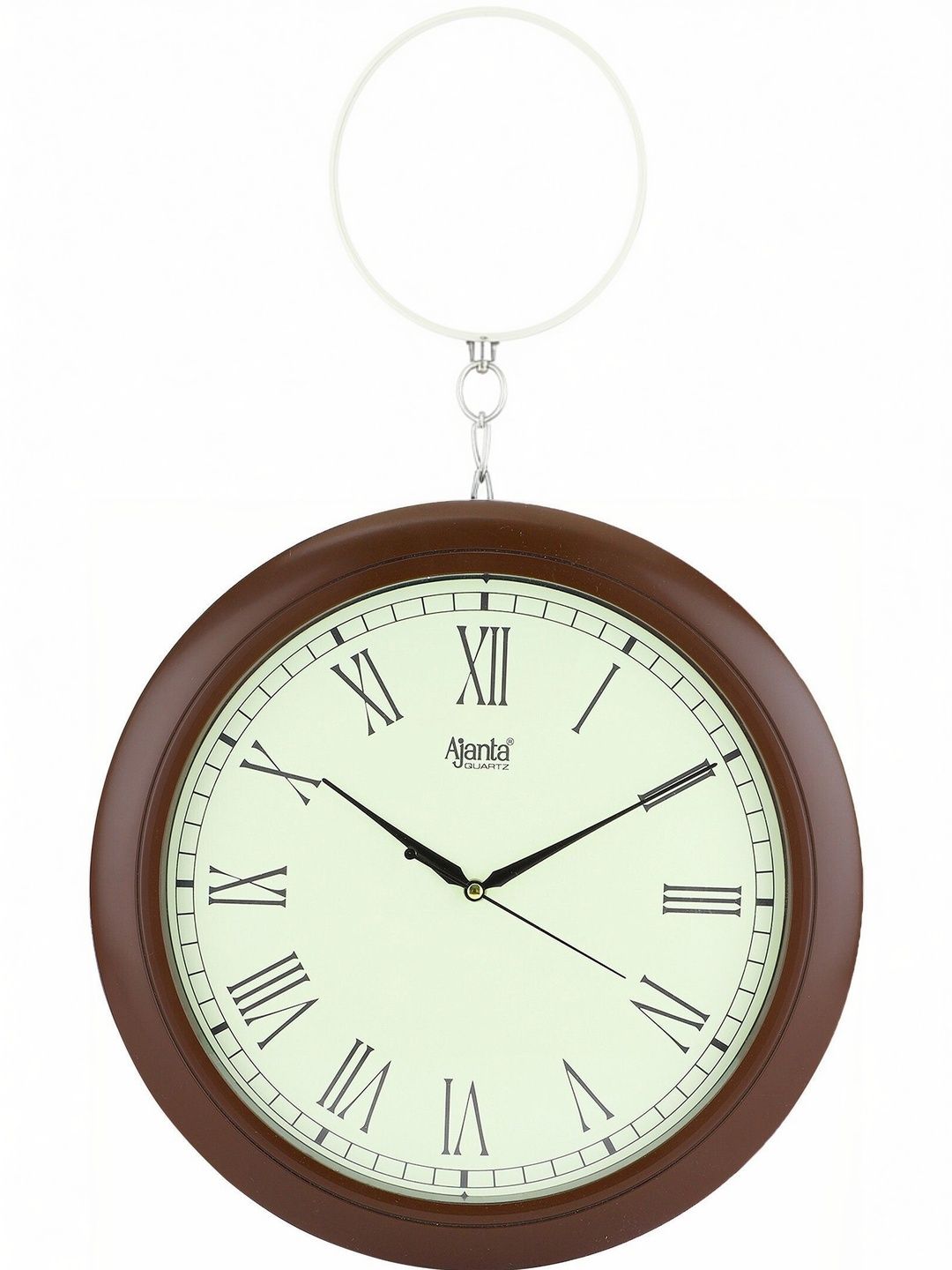 Ajanta Brown Wall Clock Myntra sale