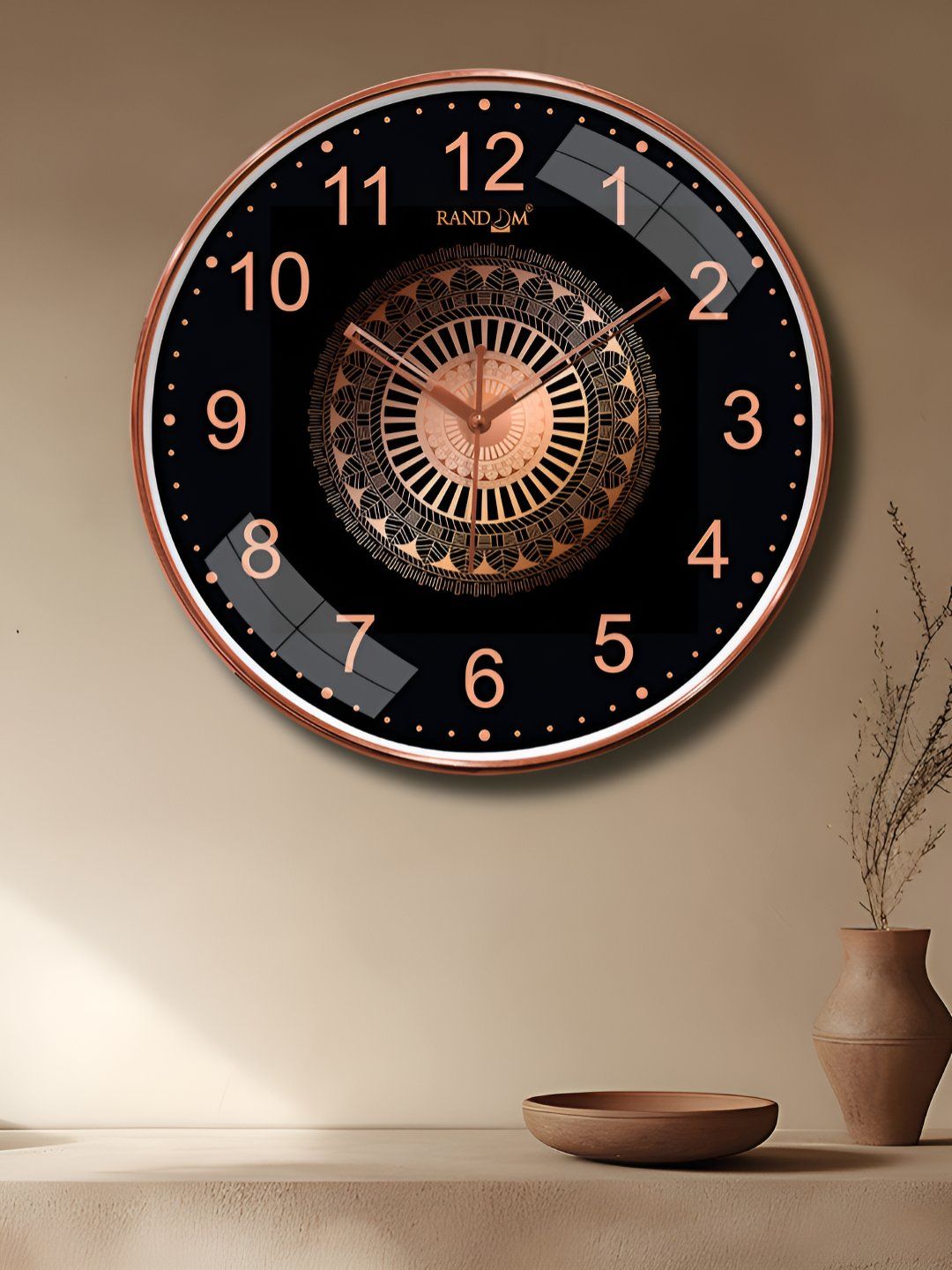 RANDOM Metallic Foil Finish With Sweep Silent Classic 12.75 Inch Wall Clock Myntra sale