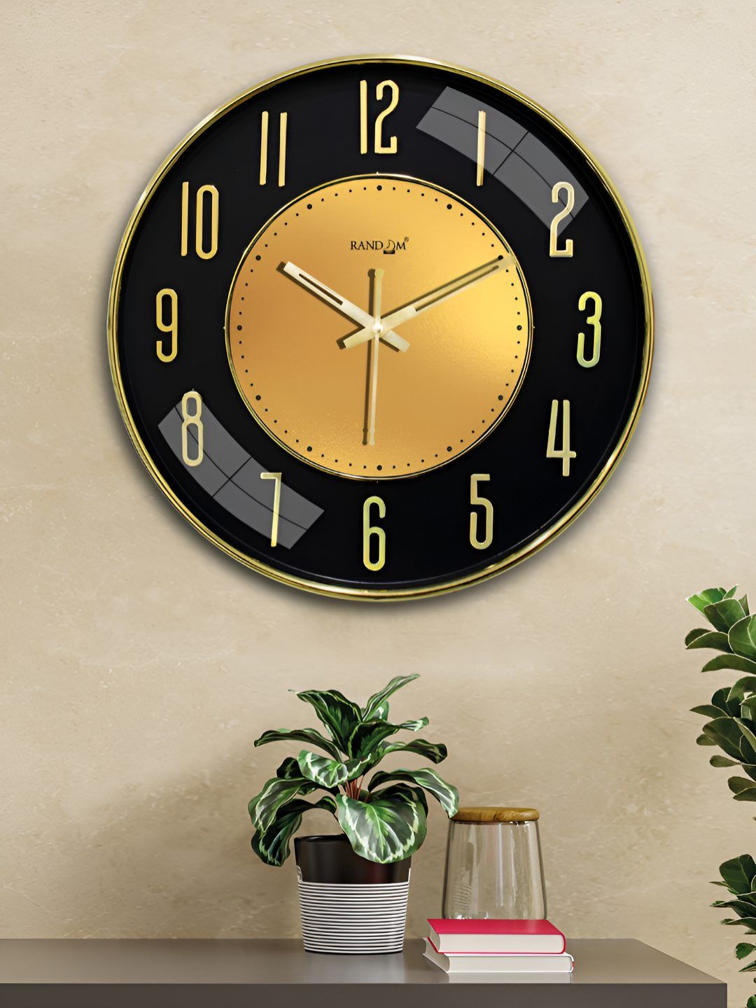 RANDOM Metallic Foil Finish With Sweep Silent Classic 12.75 Inch Wall Clock Myntra sale