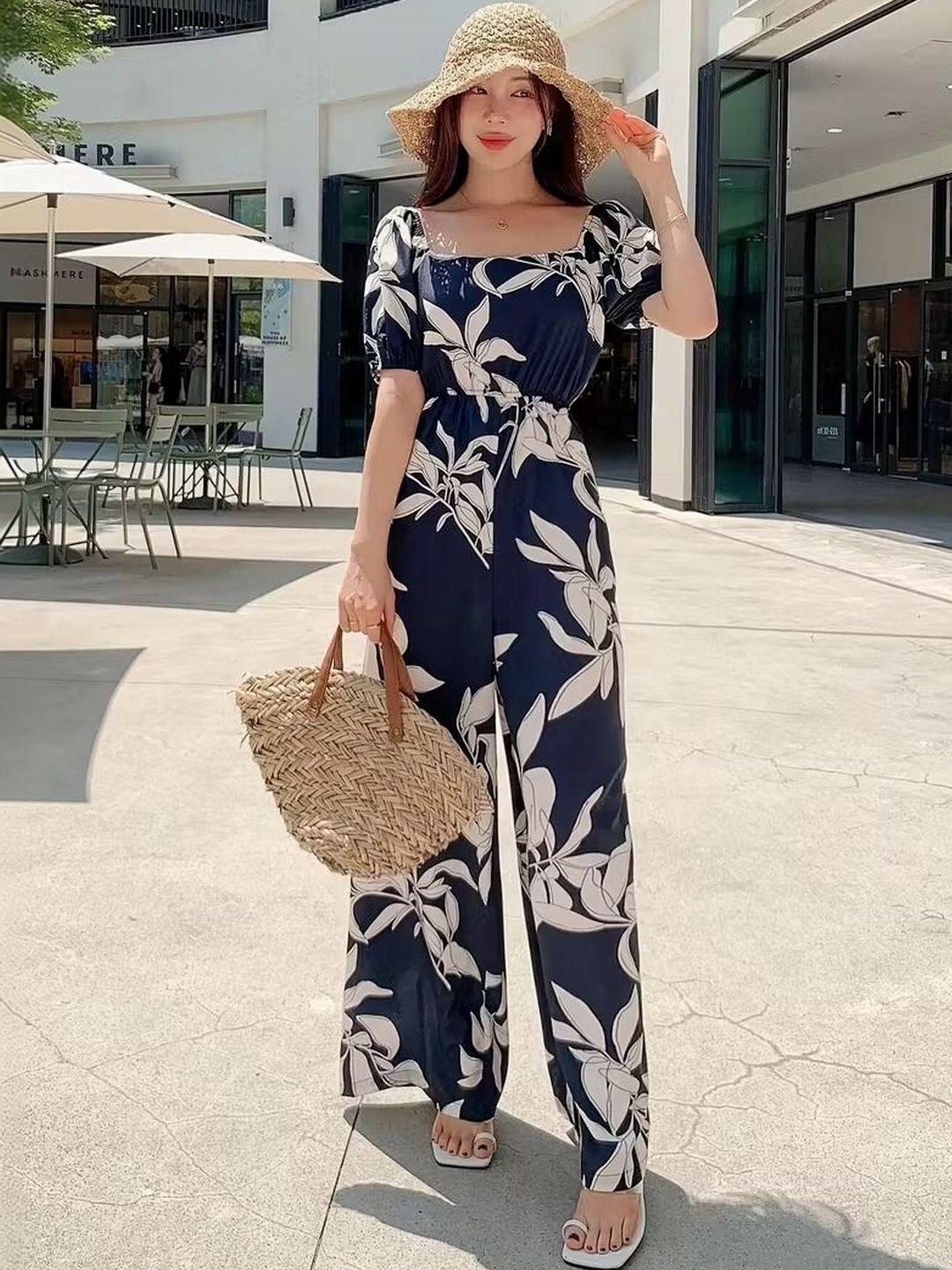 SHYAM SUNDARI Women Floral Printed Jumpsuit Myntra sale