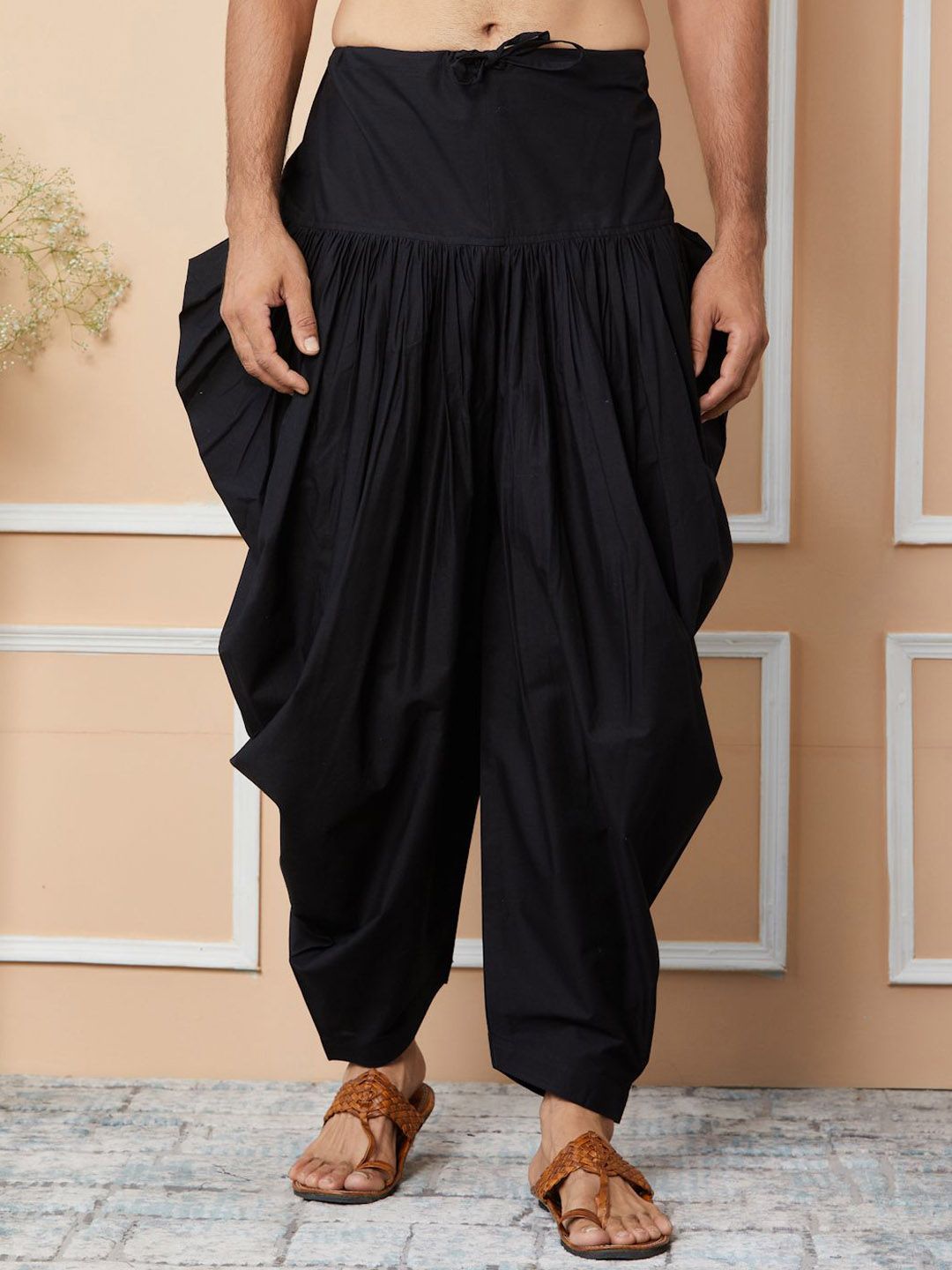 MULTI SHADES MULTI SHADES Men Pure Cotton Dhoti Pants Myntra sale
