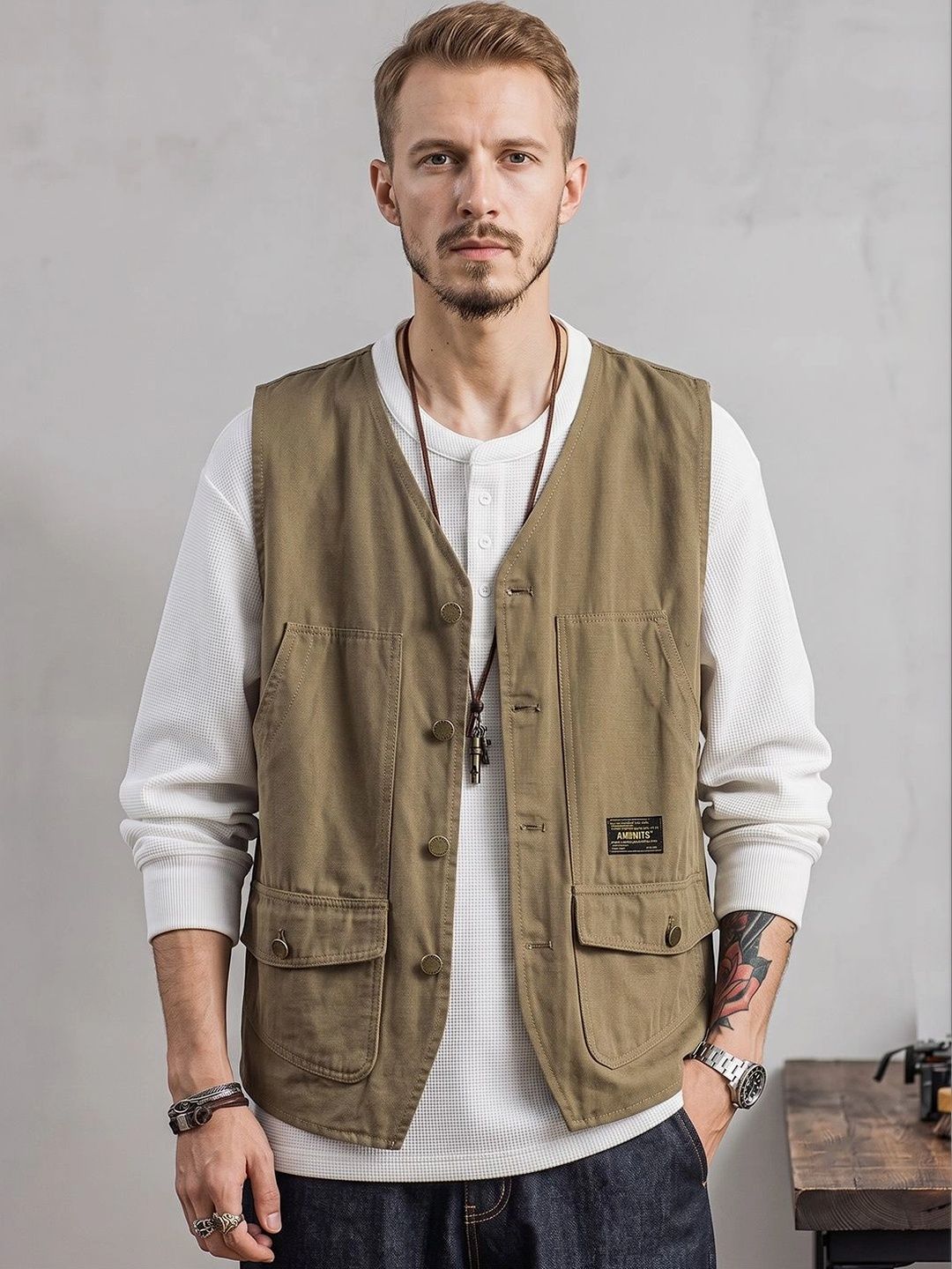 StyleCast x Revolte StyleCast x Revolte V-Neck Corduroy Waistcoat Myntra sale