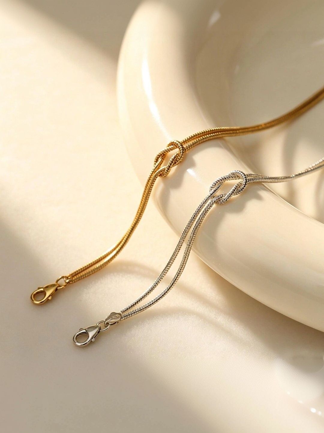 Newitin Couple Pack of 2 Knot Link Bracelet Myntra sale