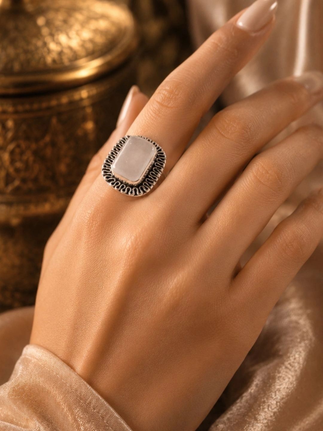 BANITHANI Women Oxidised Finger Ring Myntra sale