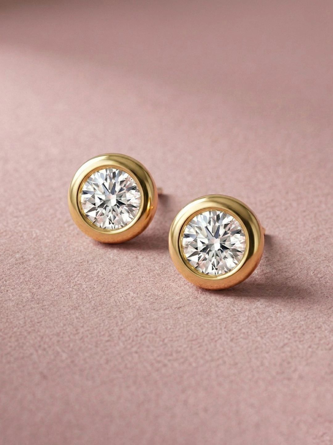 Peora Circular Studs Earrings Myntra sale