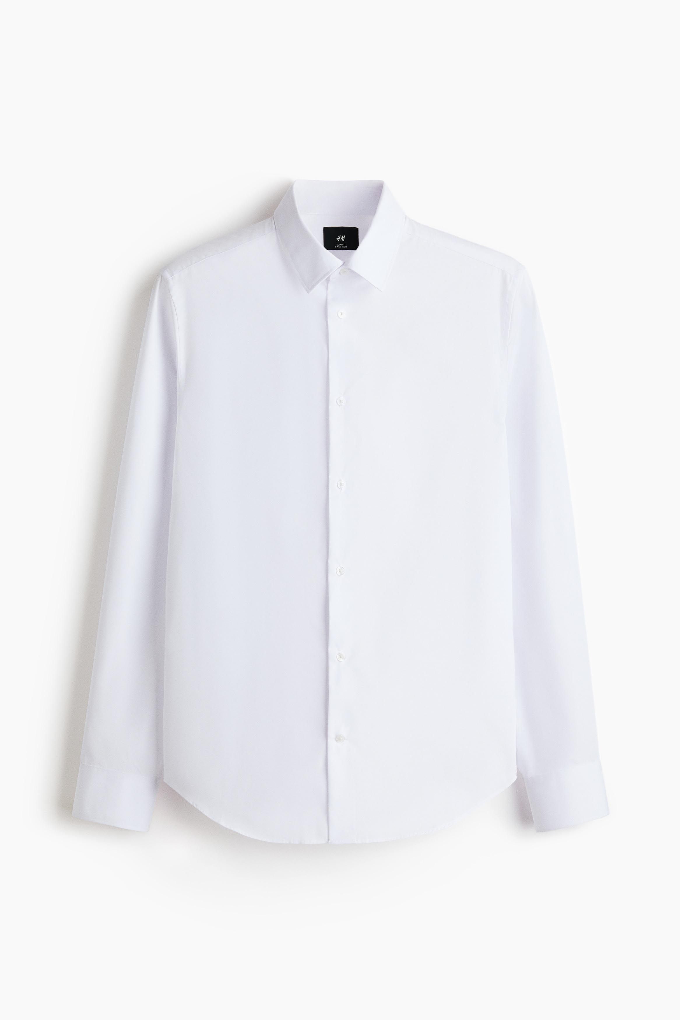 H&M Slim Fit Easy-Iron Shirt Myntra sale