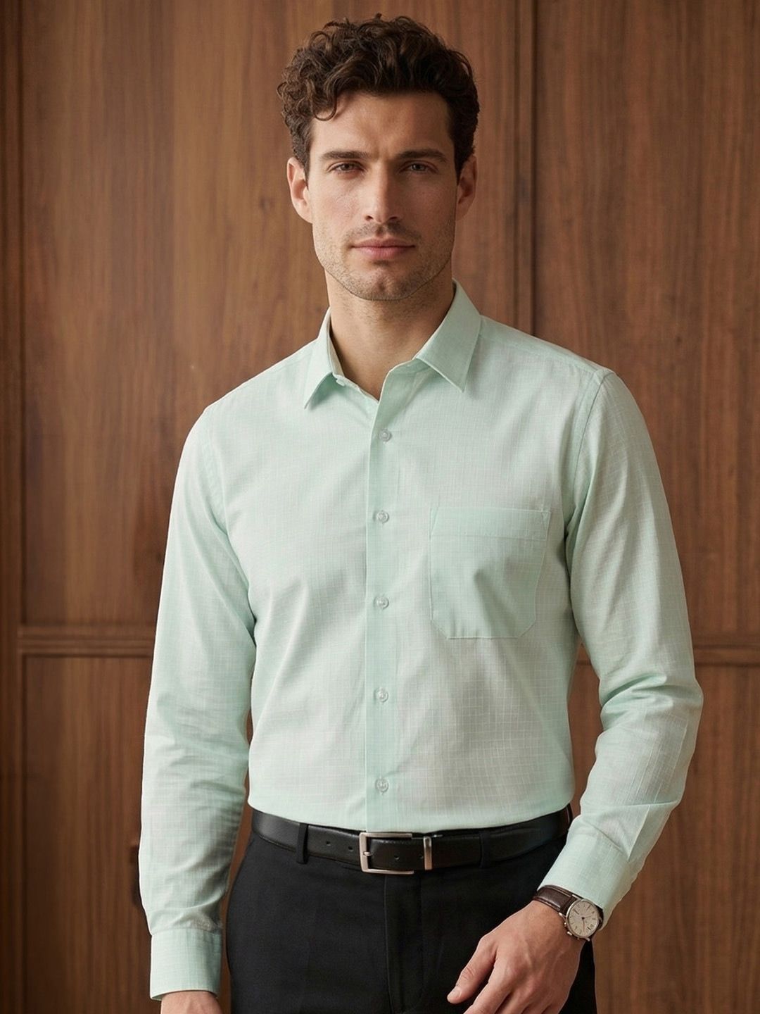 Louis Philippe Men Slim Fit Easy Care Premium Cotton Full Sleeve Formal Shirt Myntra sale