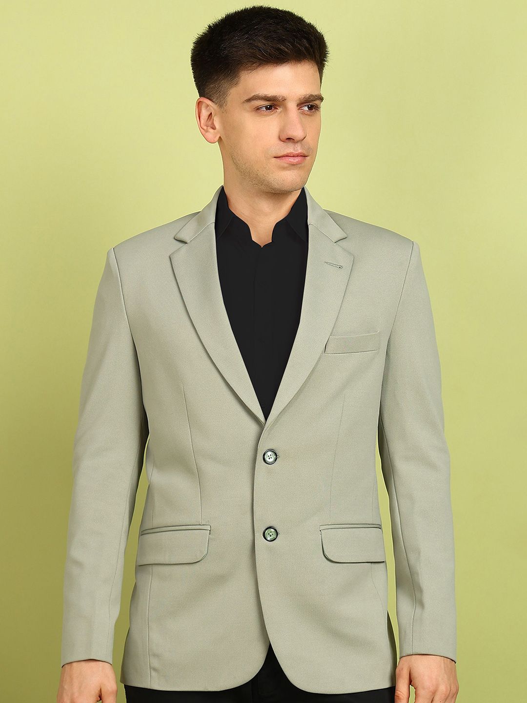 FUBAR Slim-Fit Single-Breasted Blazer Myntra sale