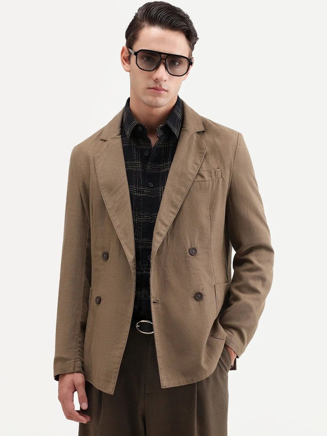 RARE RABBIT Notched Lapel Single-Breasted Tailored Fit Blazers Myntra sale