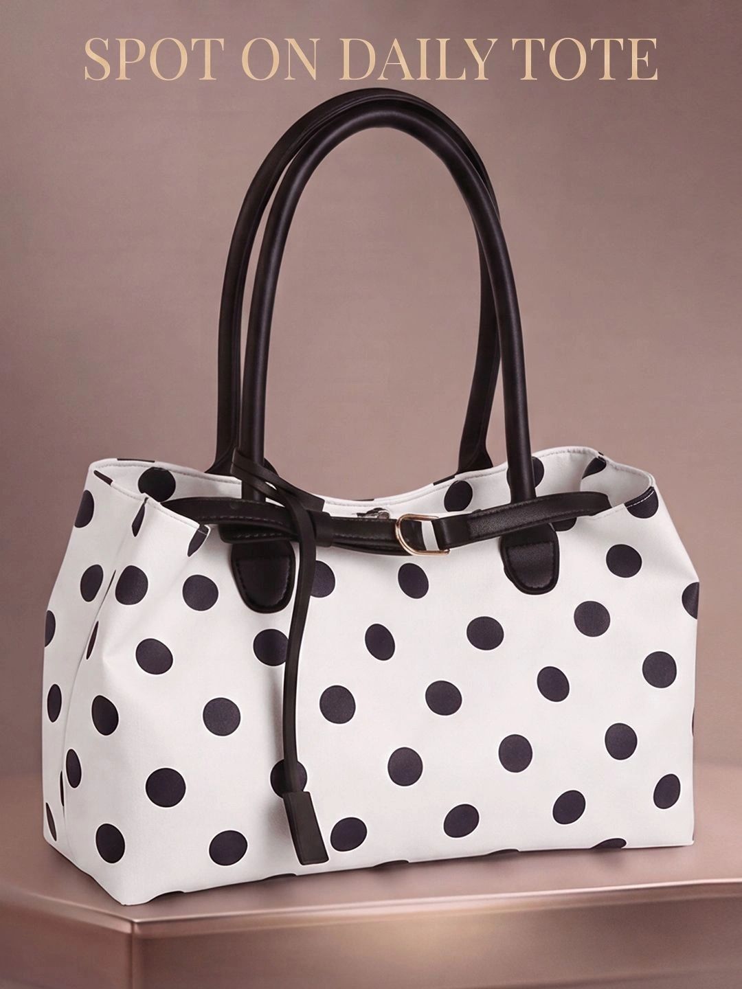 Lara Karen PU Shopper Handheld Bag Myntra sale