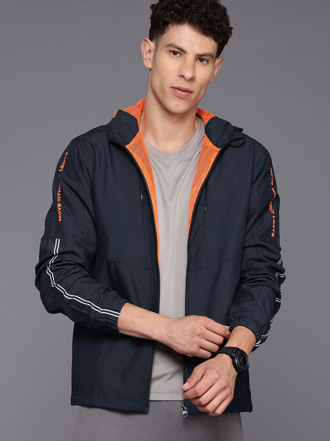HRX by Hrithik Roshan Rapid-Dry Hooded Training Jacket Myntra sale