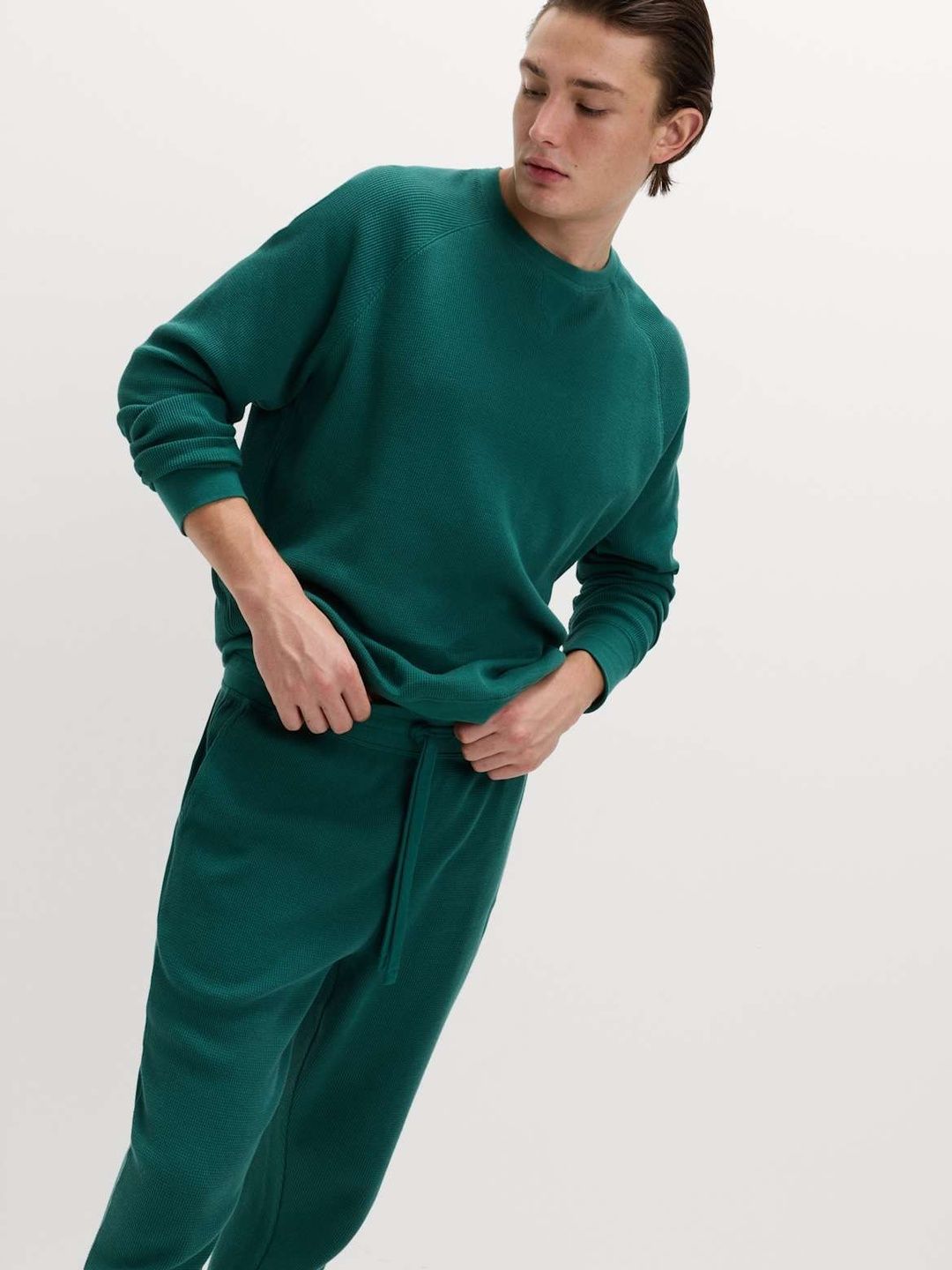 Marks & Spencer Pure Cotton Waffle Loungewear Sweatshirt Myntra sale