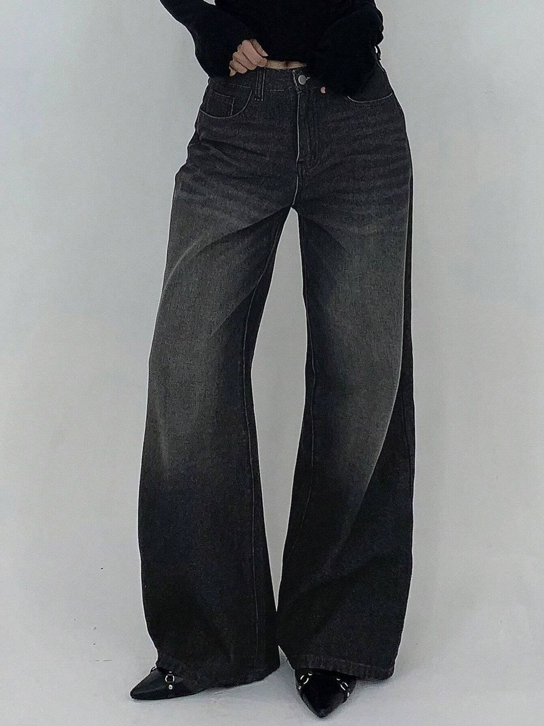Aadvi Fashion Women Comfort Baggy High-Rise Stretchable Jeans Myntra sale