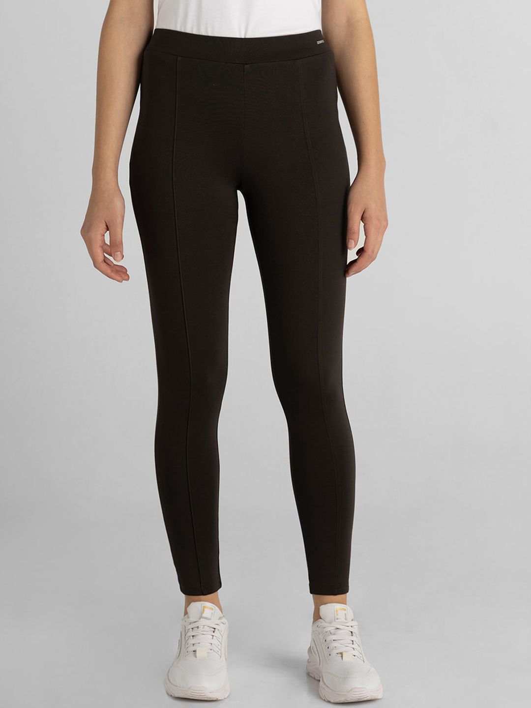 Van Heusen High-Rise 4 Way Stretch Treggings Myntra sale