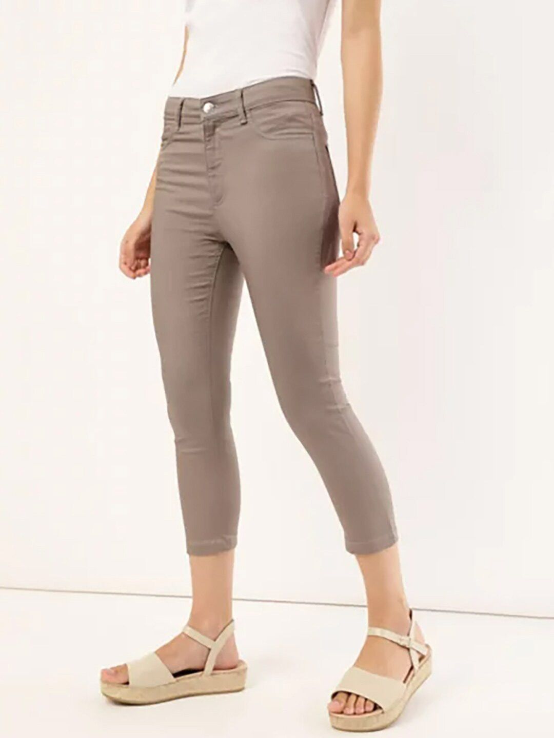 Marks & Spencer Cotton Mix Plain Slim Fit Jeggings Myntra sale