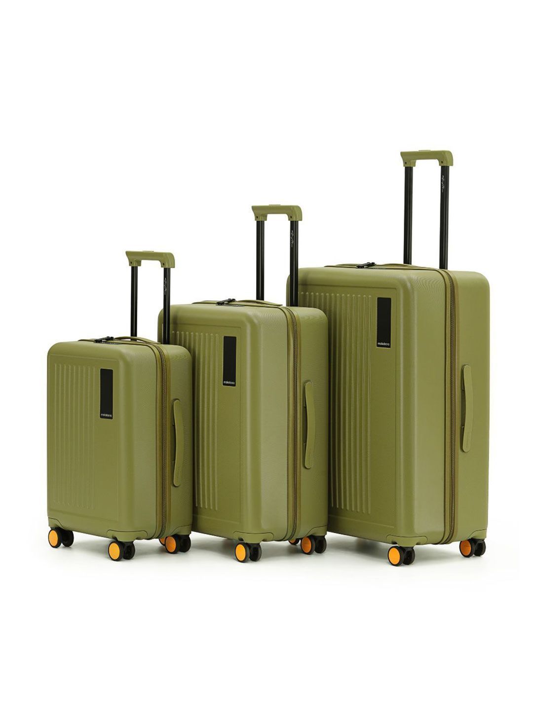 MOKOBARA Set of 3 The Transit Polycarbonate Trolley Bag 40L-65L-100L Myntra sale