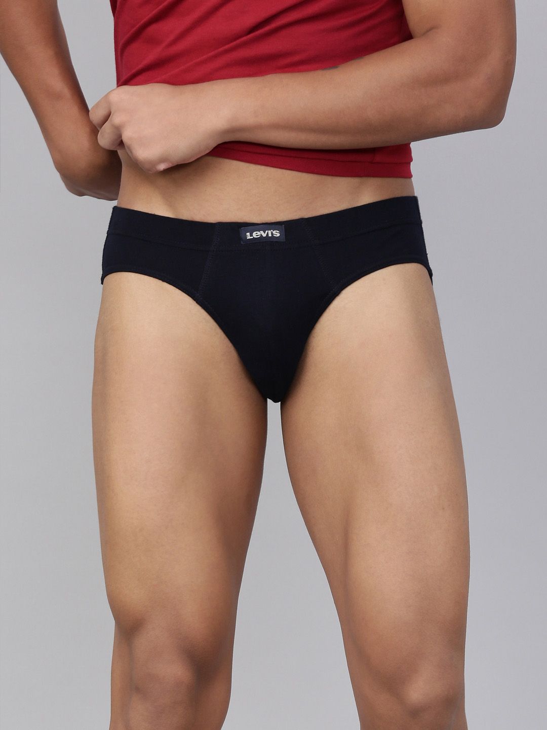 Levis Men Solid Pure Cotton Brief with Smartskin Technology Myntra sale