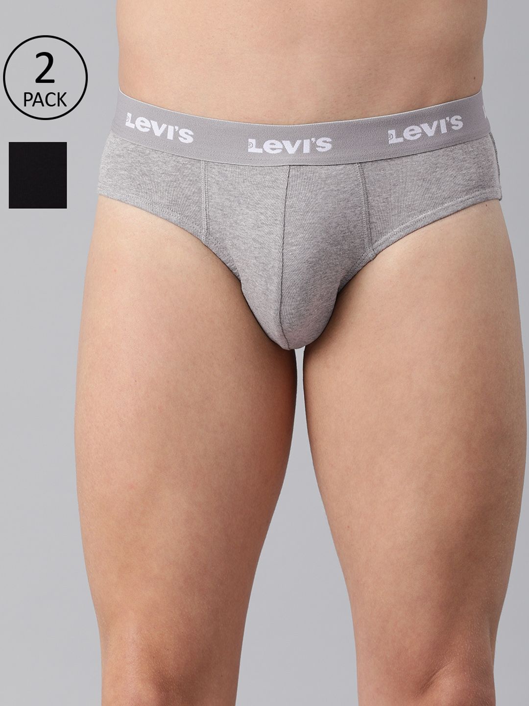Levis Men Pack of 2 Solid Pure Cotton Ultrasoft Waistband Brief with Smartskin Technology Myntra sale