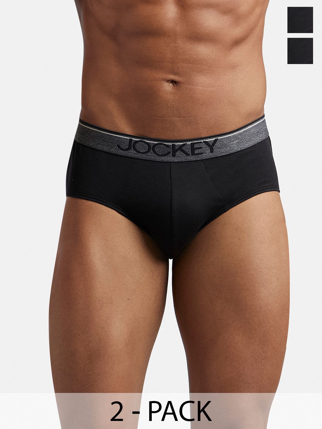 Jockey Pack Of 2 Super Combed Cotton Solid Brief with Ultrasoft Waistband-8037 Myntra sale