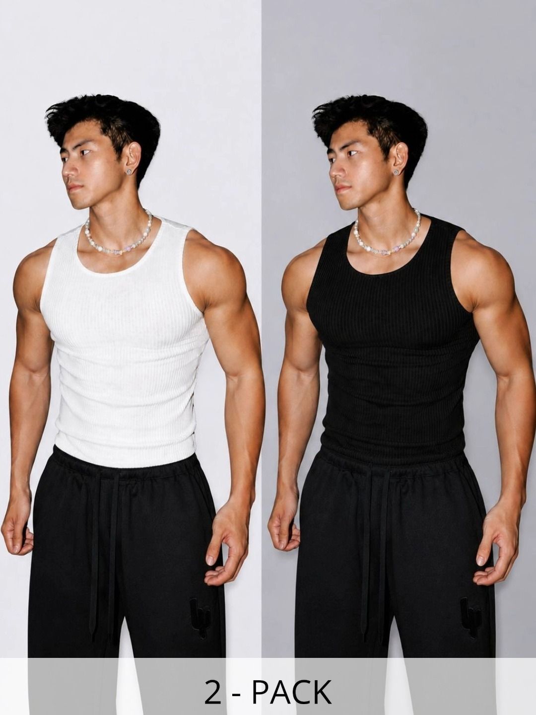 ROCKWELL Pack of 2 Self Design Cotton Tank Myntra sale