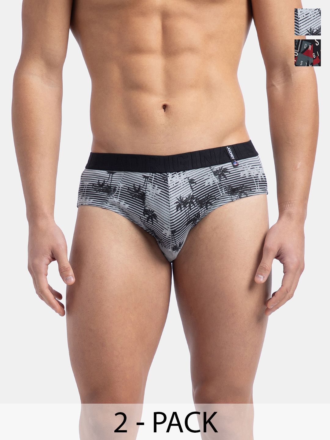 Jockey Pack Of 2 Super Combed Cotton Printed Brief with Ultrasoft Waistband -US52 Myntra sale
