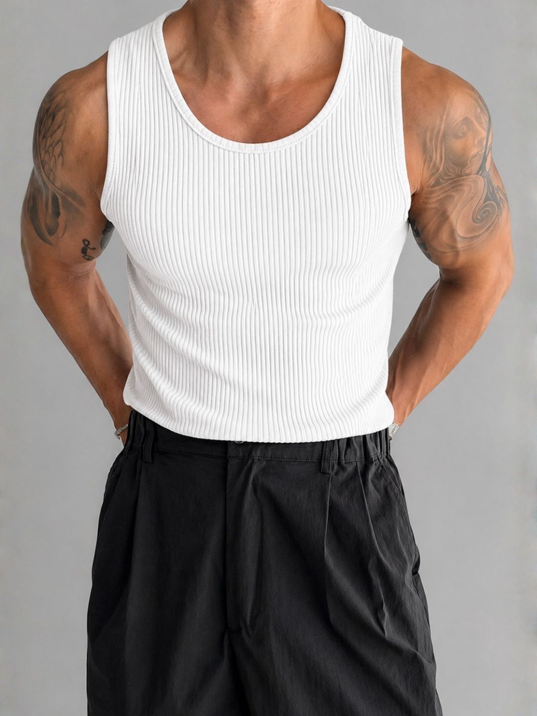 ROCKWELL Self Design Cotton Tank Myntra sale