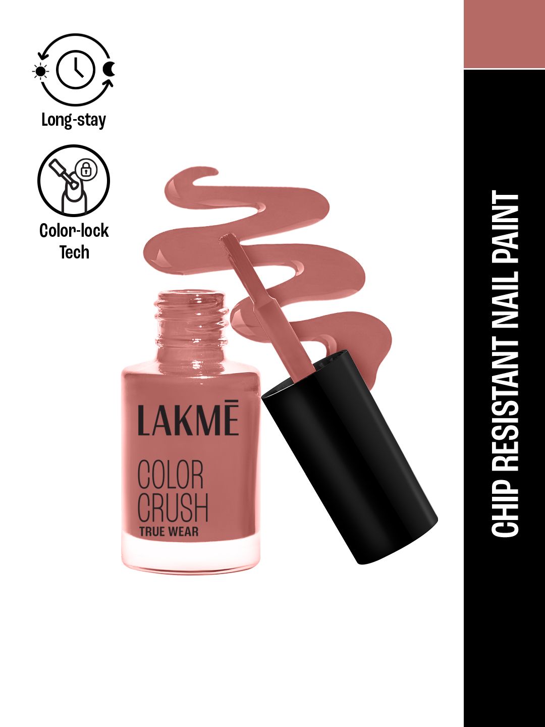 Lakme True Wear Color Crush Chip Resistant & Long Lasting Vibrant Nail Polish 6ml - 82 Myntra sale
