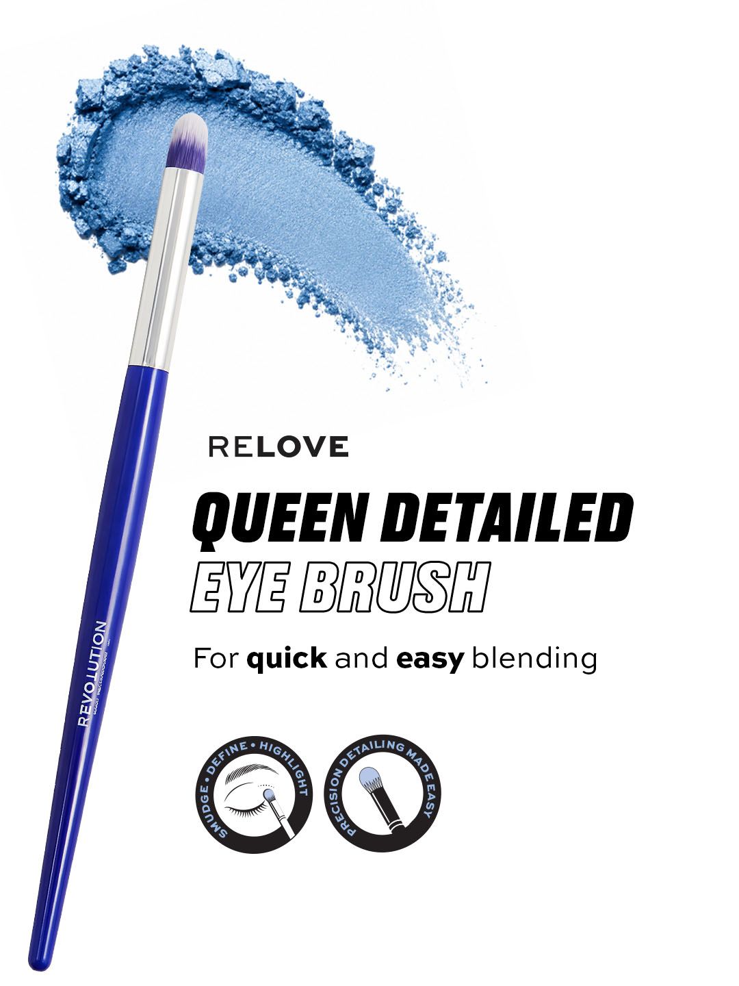 Makeup Revolution London Brush Queen Detailed Eye Brush Myntra sale