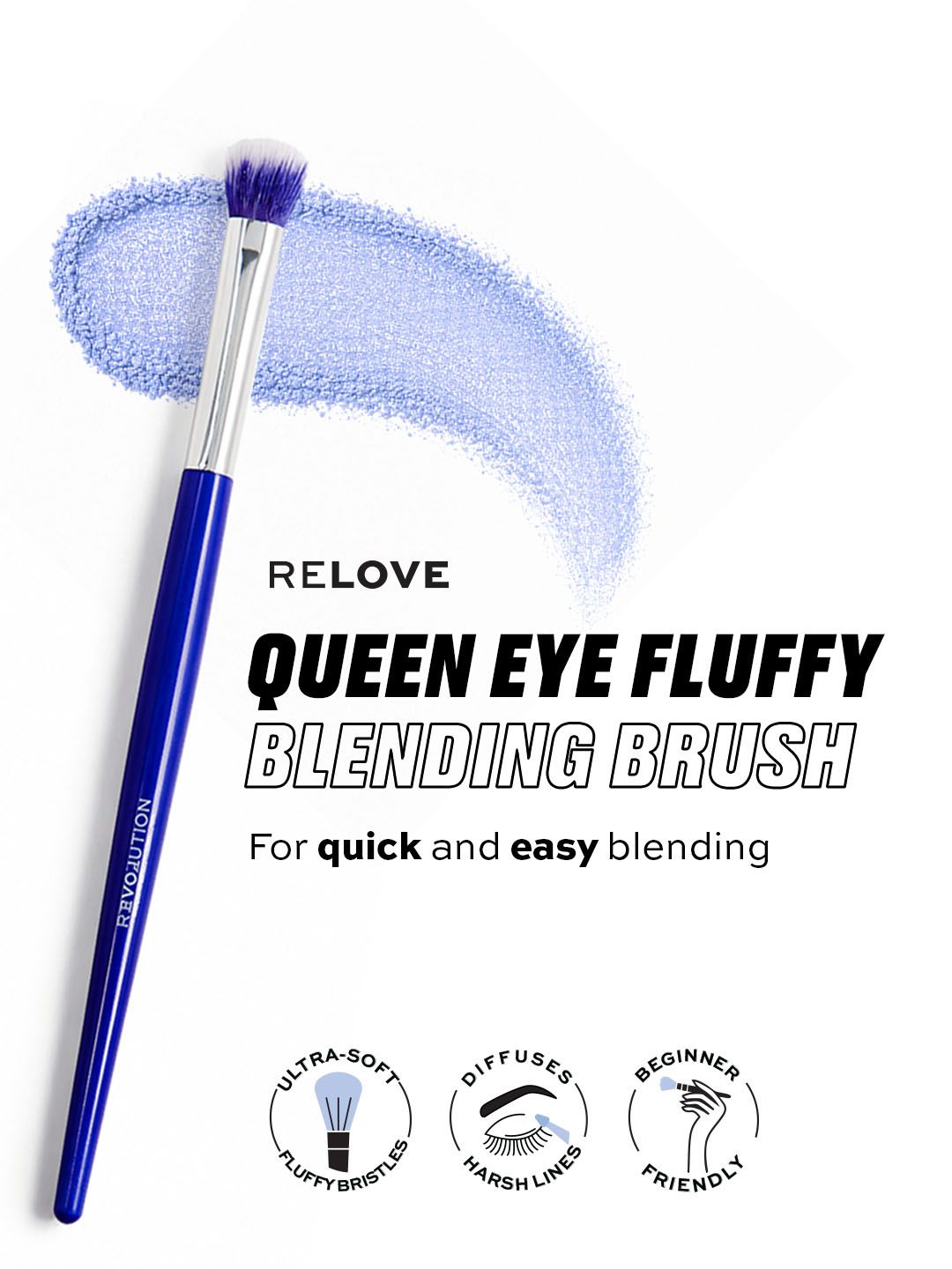 Makeup Revolution London Brush Queen Eye Fluffy Blending Brush Myntra sale