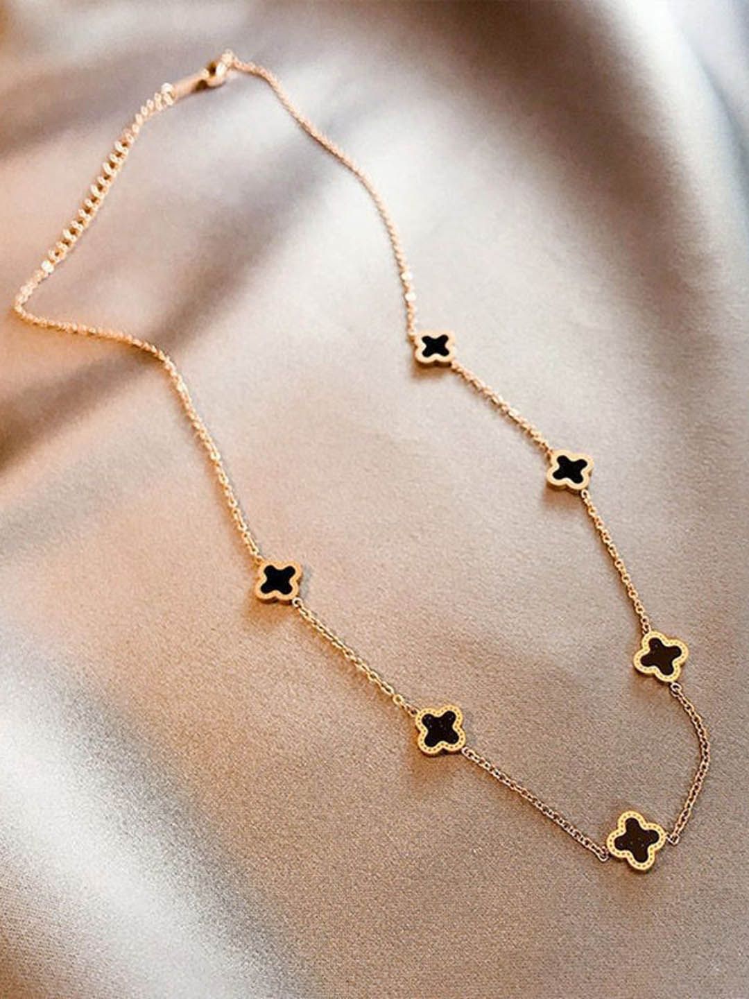 MYKI Rose Gold Plated Necklace & Chains Myntra sale