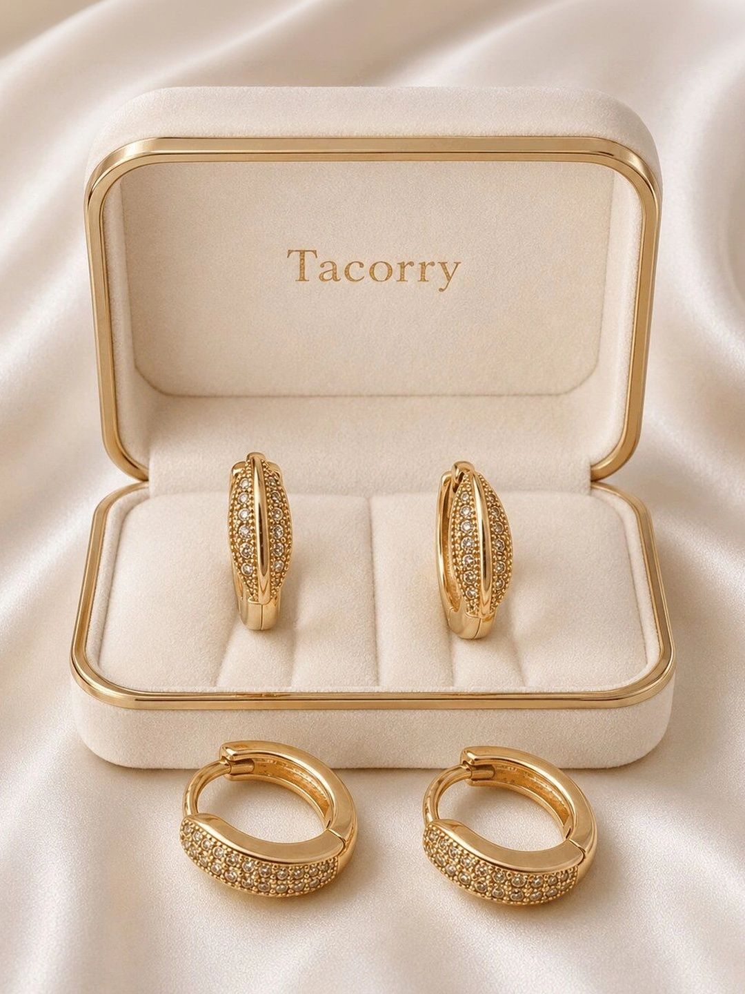 TACORRY Circular Hoop Earrings Myntra sale