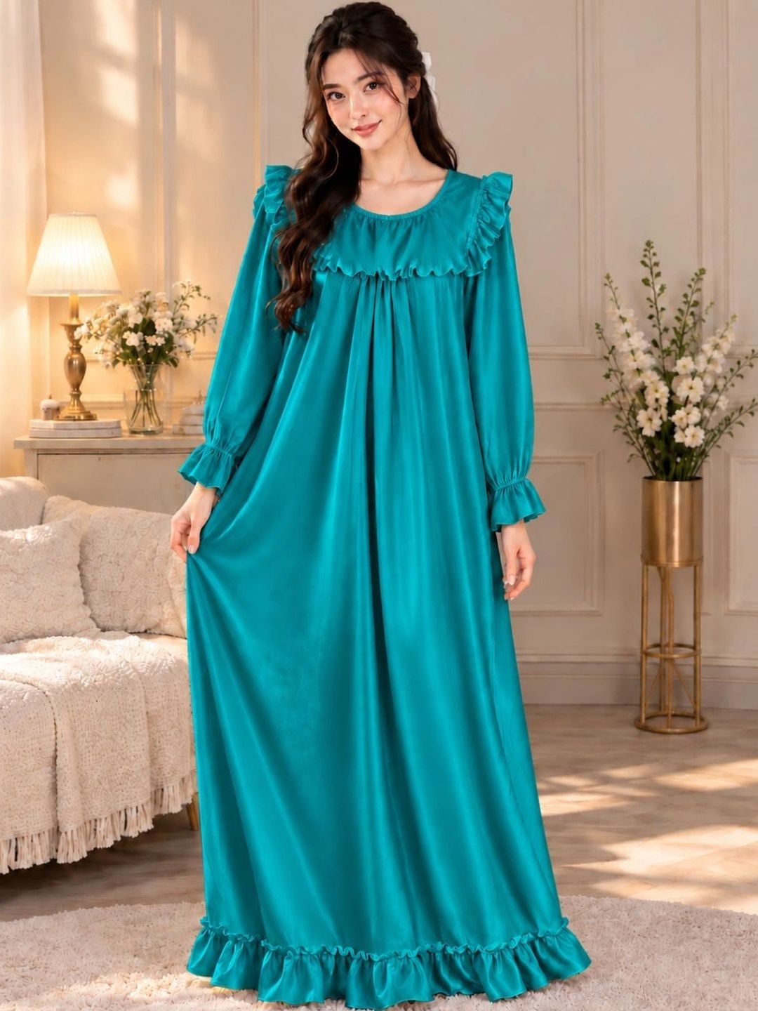 DressBerry women Maxi Nightdress Myntra sale