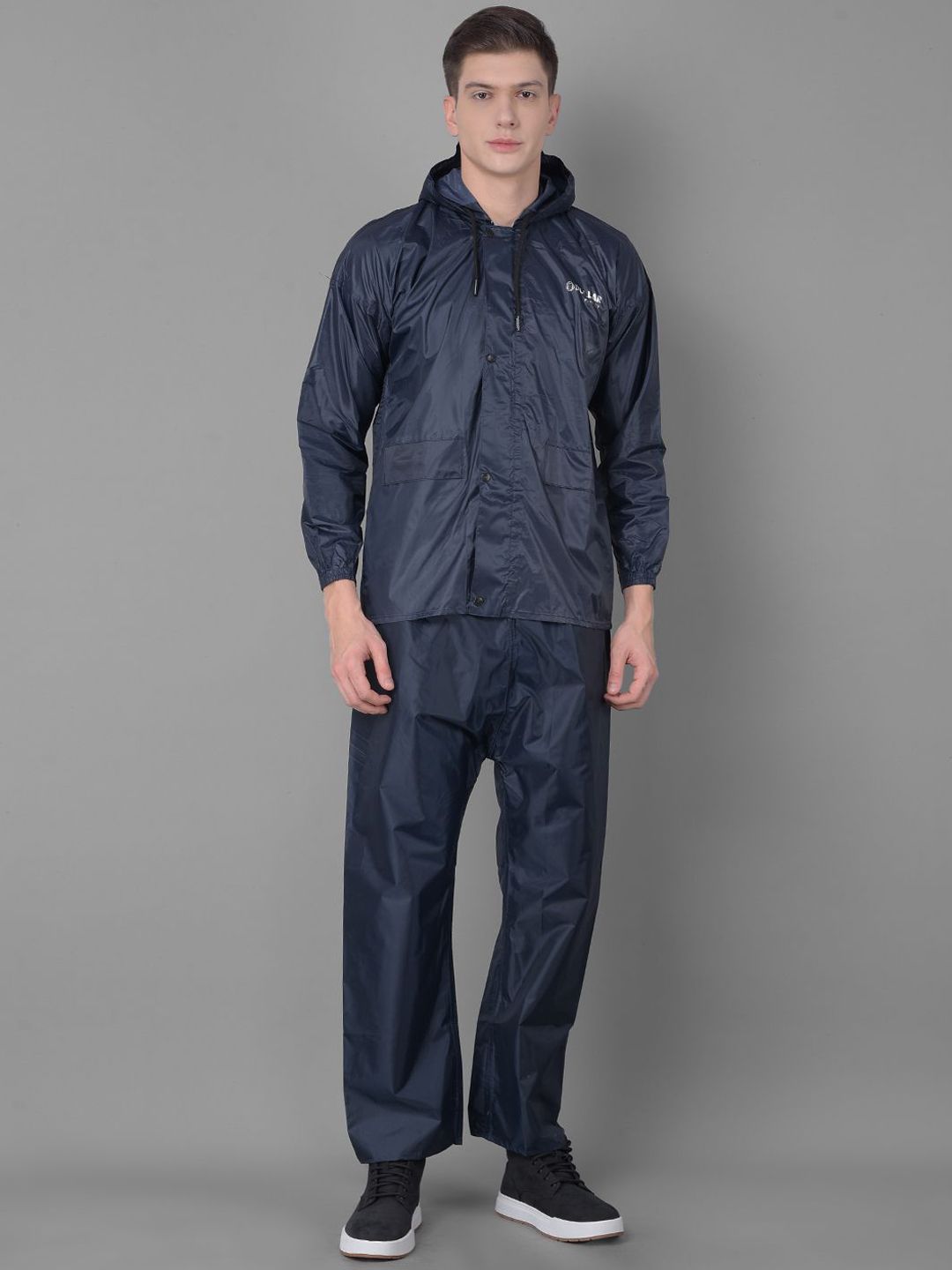 Dollar Rainguard Men's PVC Full Sleeve Solid Raincoat Set With Adjustable Hood and Pocket Myntra sale