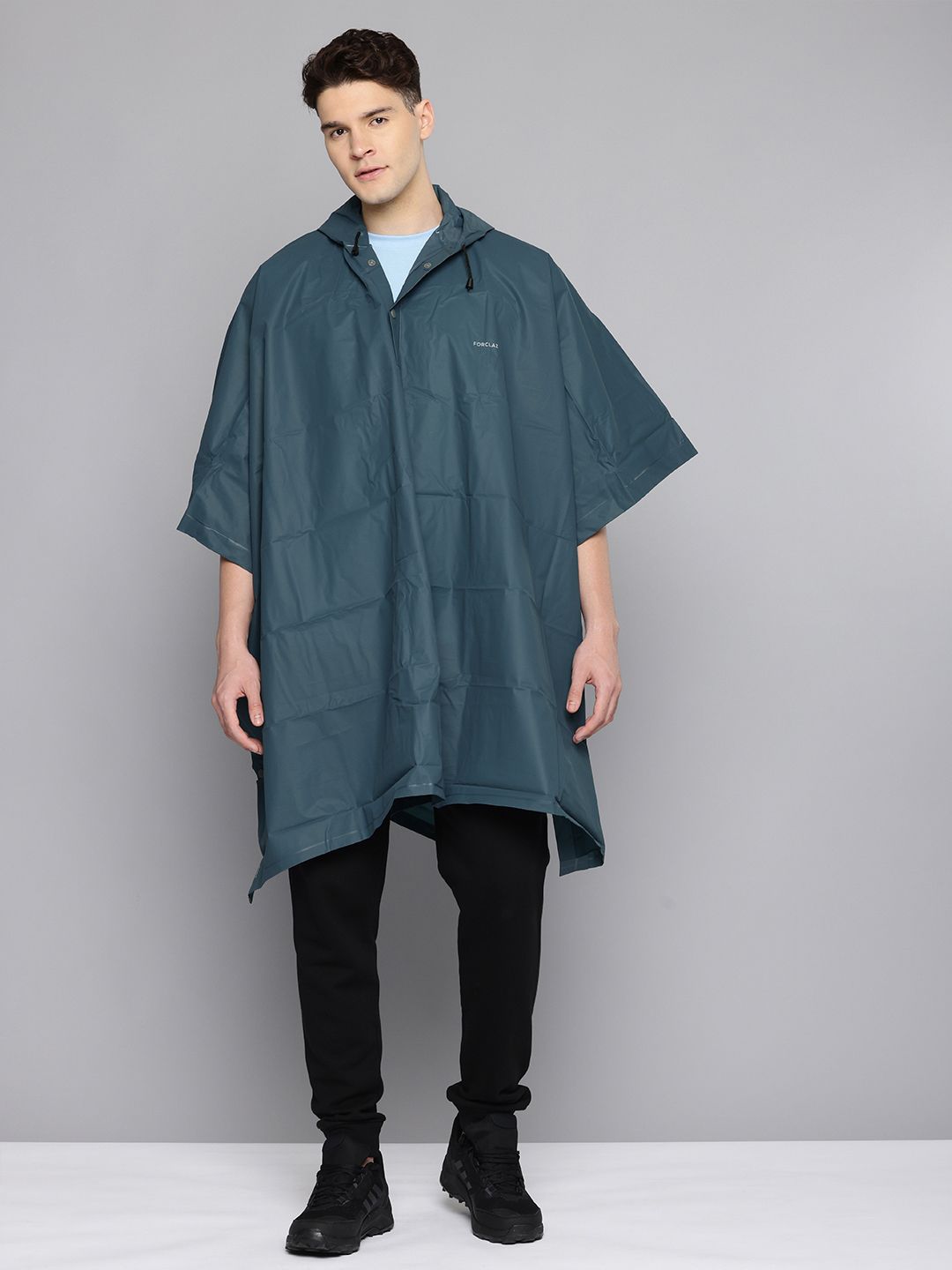 Decathlon Forclaz - Adults Blue MT50 Waterproof Hiking Poncho Myntra sale