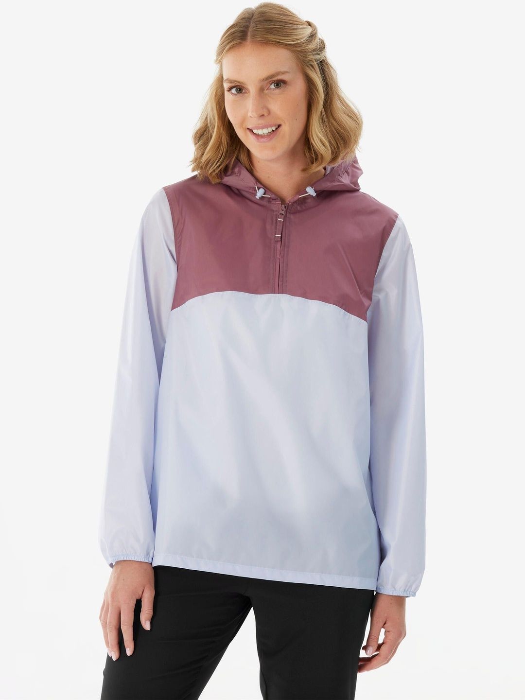 Decathlon Quechua - Women Mauve Blue NH100 Half Zip Water Repellent Hiking Jackets Myntra sale