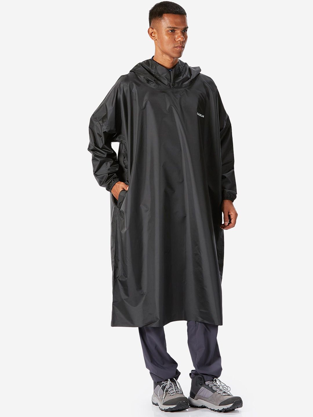 Decathlon Caperlan - Men Black Waterproof Fishing Rain Poncho Myntra sale