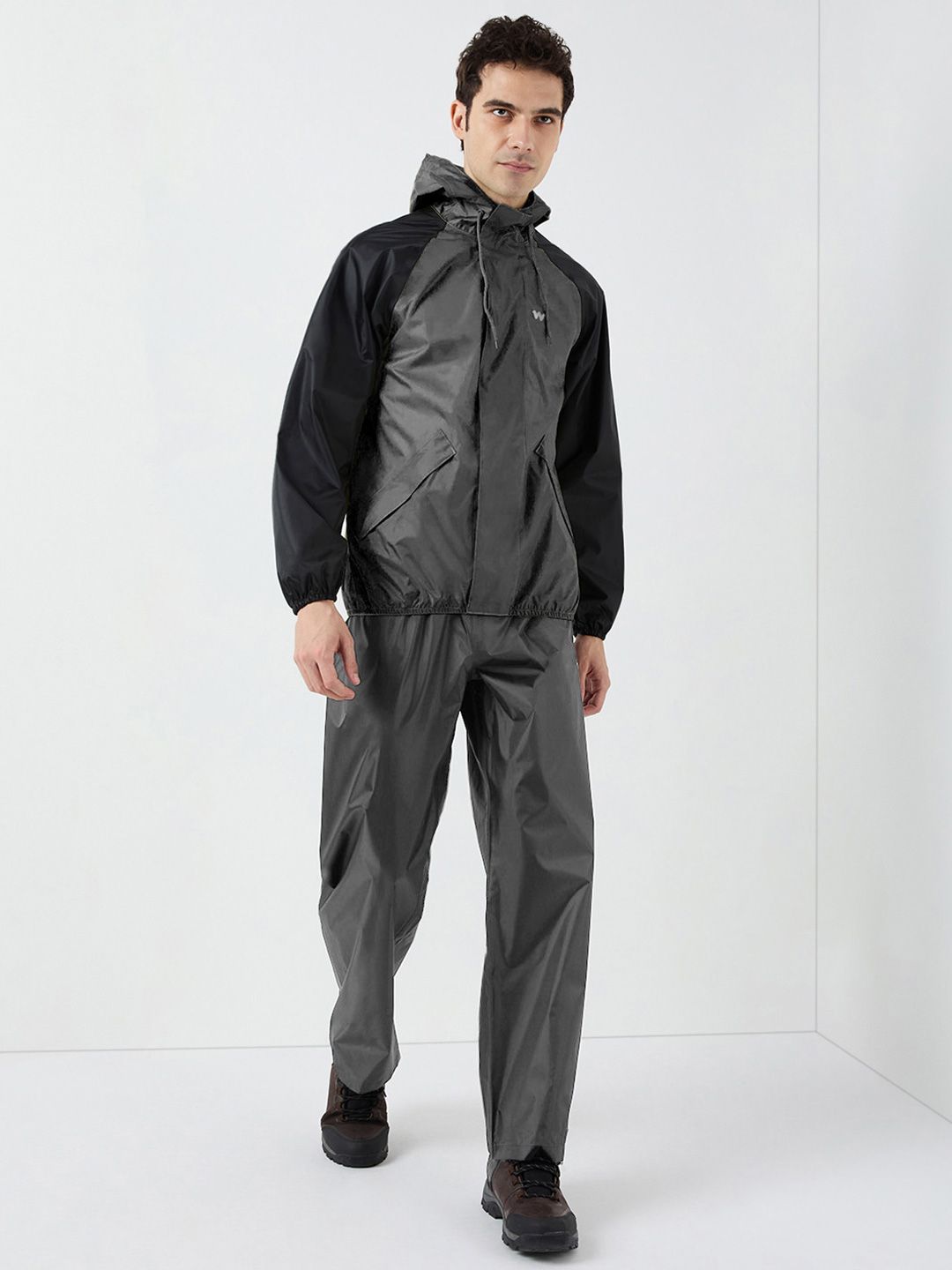 Wildcraft Unisex Colourblocked Attached Hood Rain Suit Myntra sale