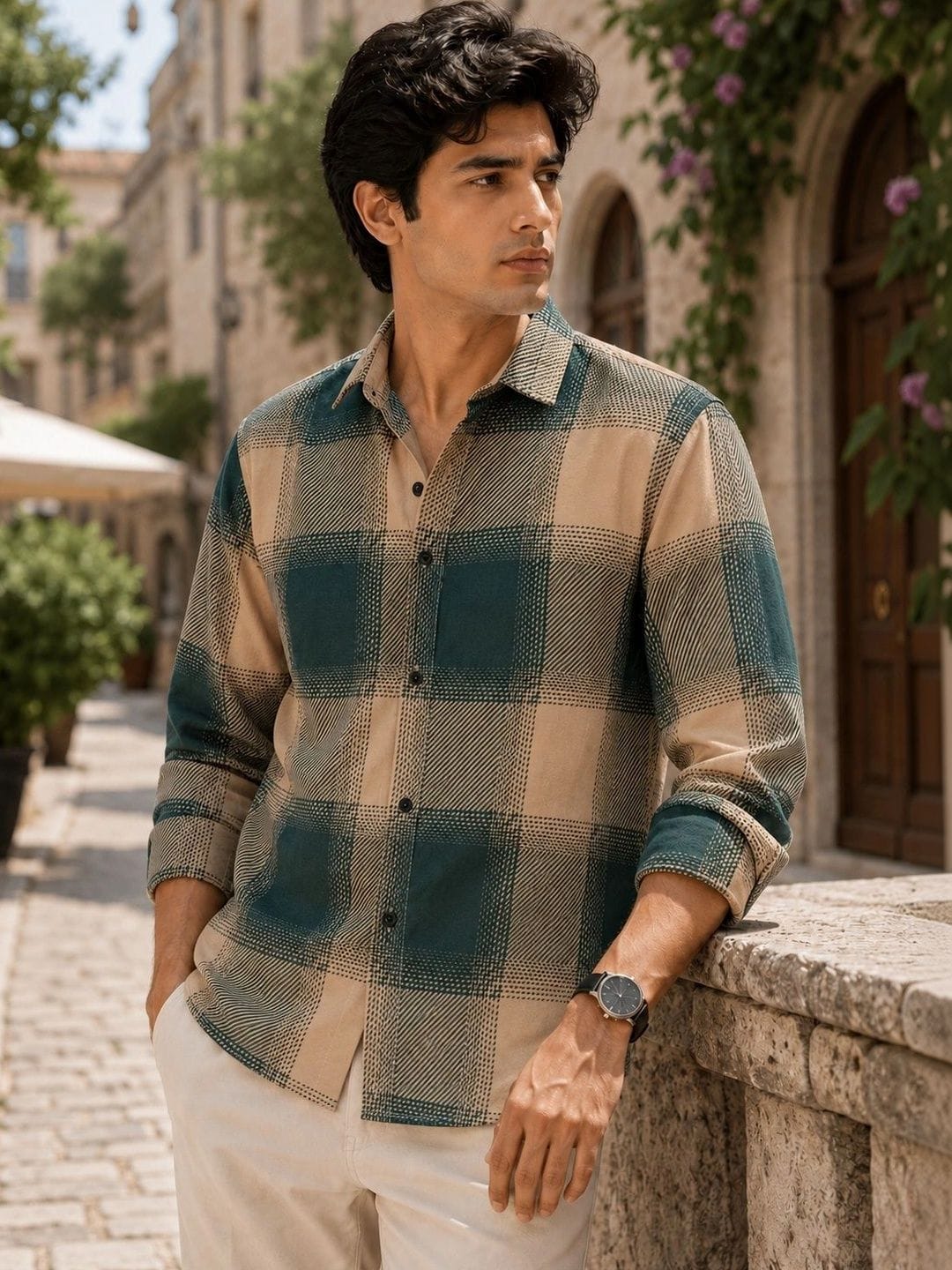 Blezza Men Buffalo Checks Checked Casual Shirt Myntra sale