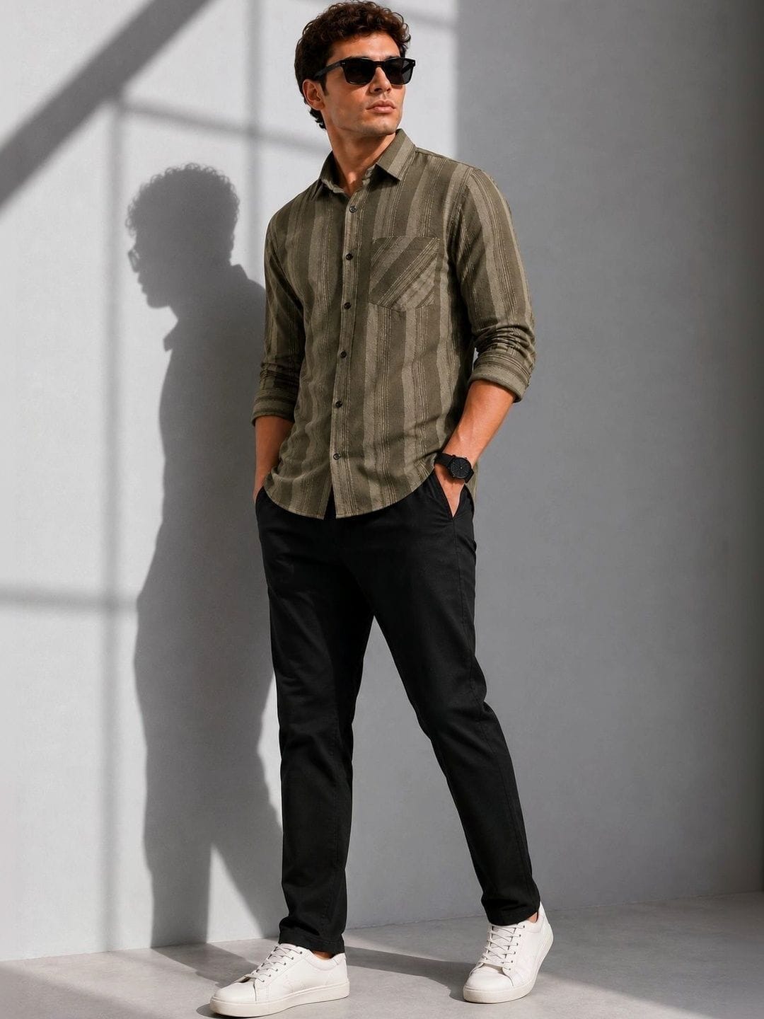 Moda Rapido Men Comfort Striped Casual Shirt Myntra sale