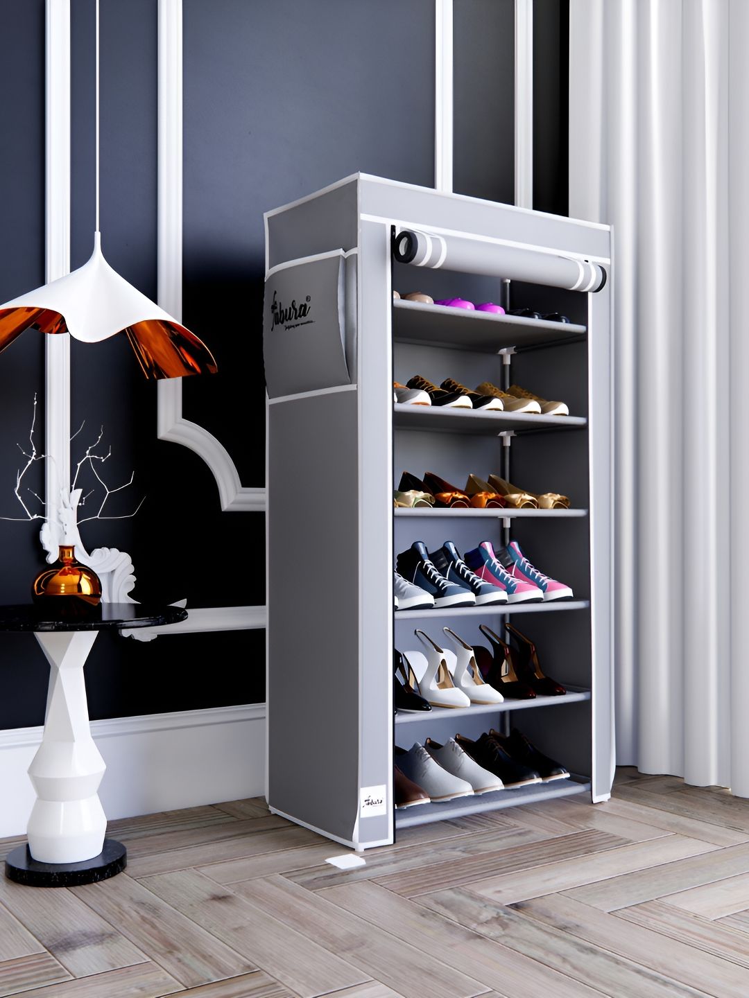 Pamworld Grey 6 Layer Shoe Rack Myntra sale