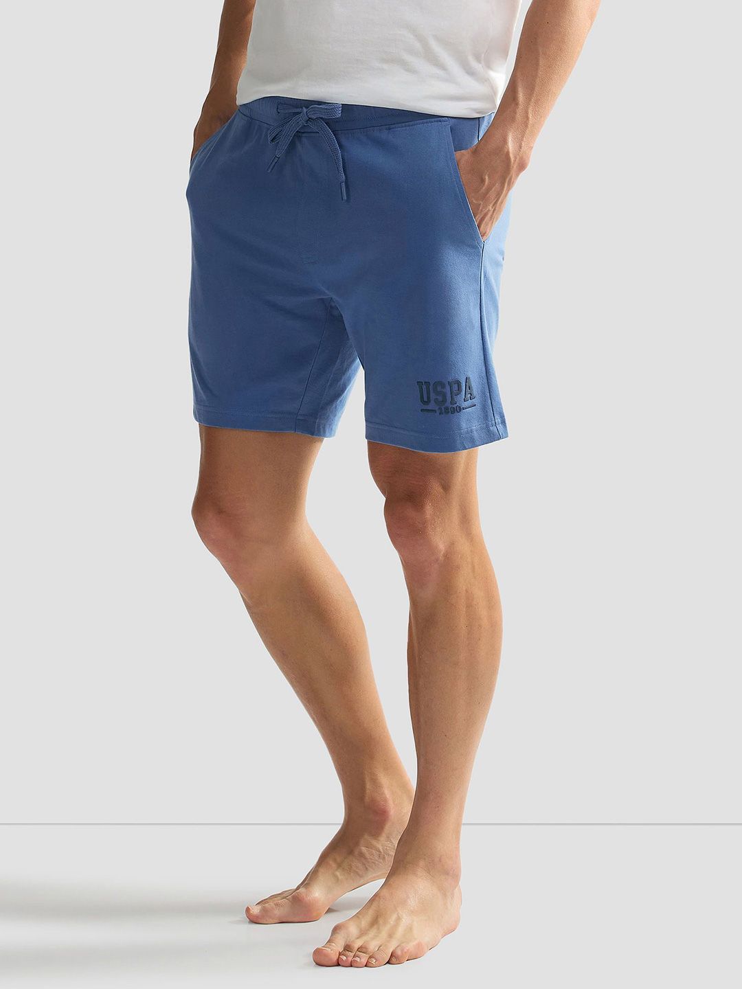 U.S. Polo Assn. Men Mid-Rise IYBF Knit Lounge Shorts Myntra sale