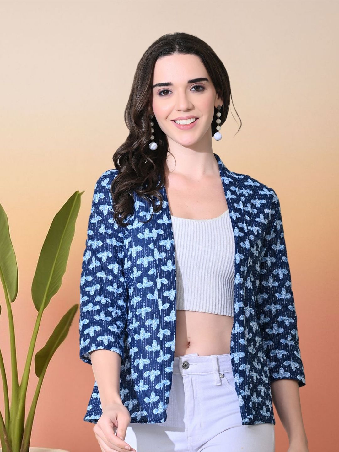 Sangria Sangria Ajrak Printed Cotton Open Shrug Myntra sale
