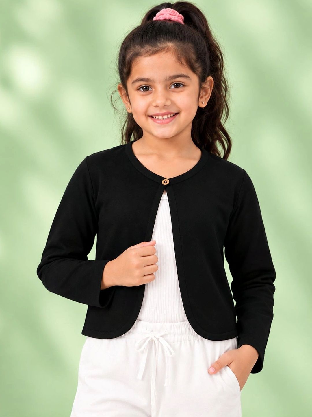 Kryptic Girls Rayon Nylon Lycra Triblend Stretch Super Soft Front Open Shrug Myntra sale