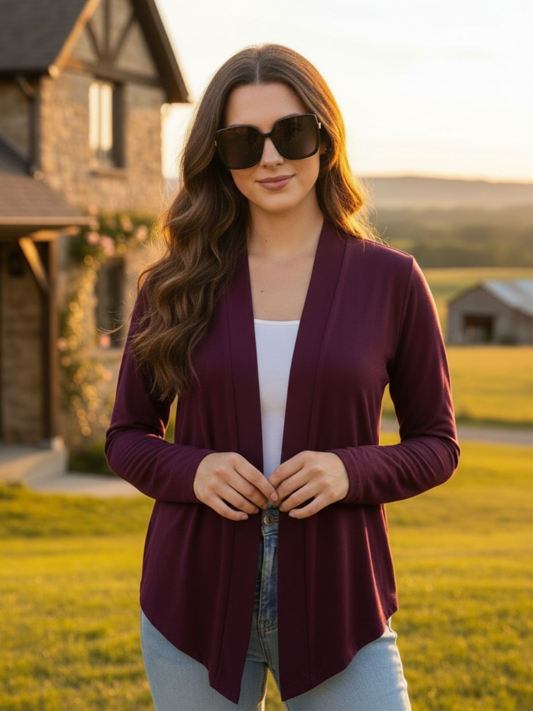 Sera Sera Lightweight Long Sleeves Open Front Shrug Myntra sale