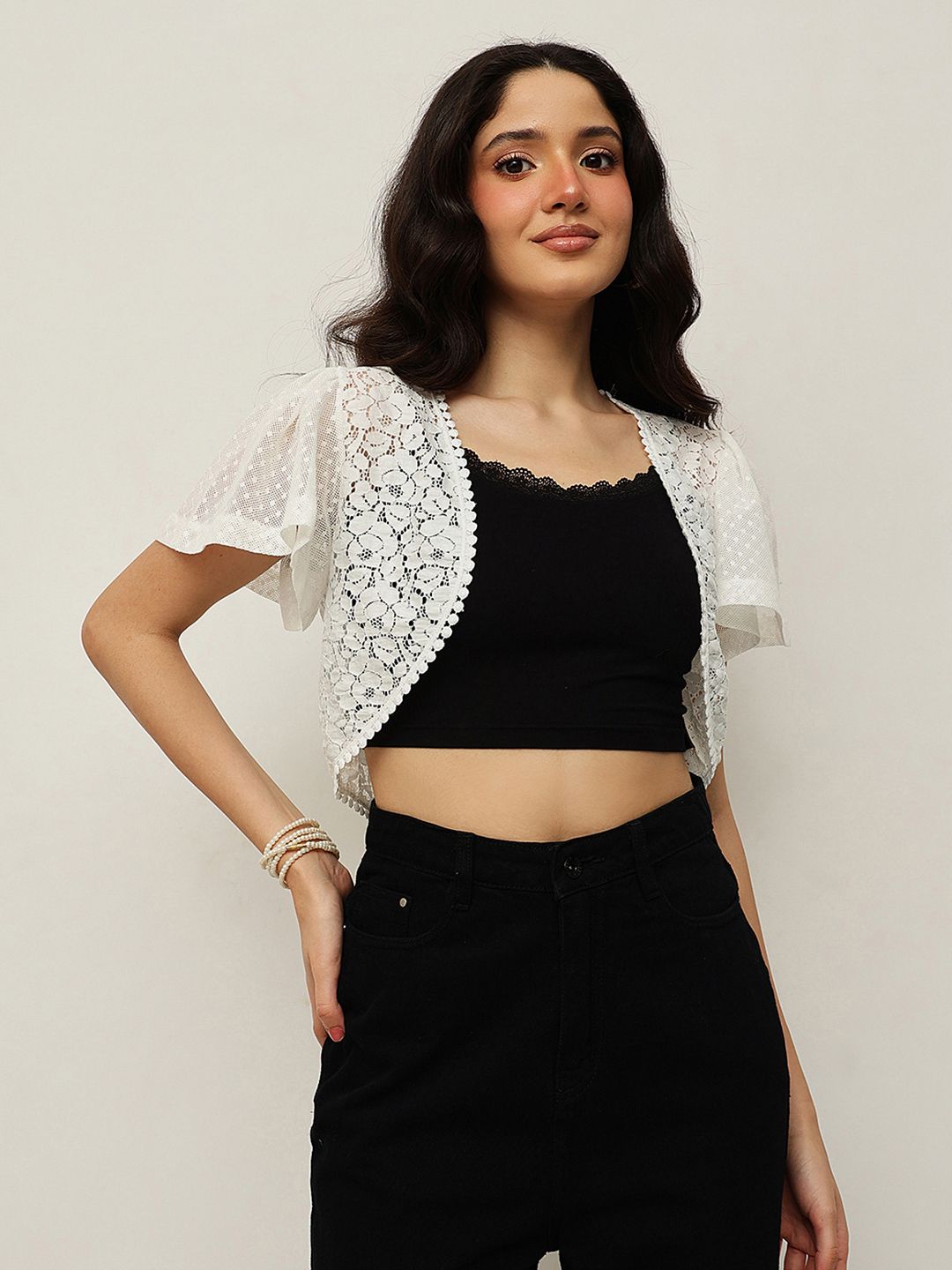 Espresso Espresso Women Front Open Shrug Myntra sale