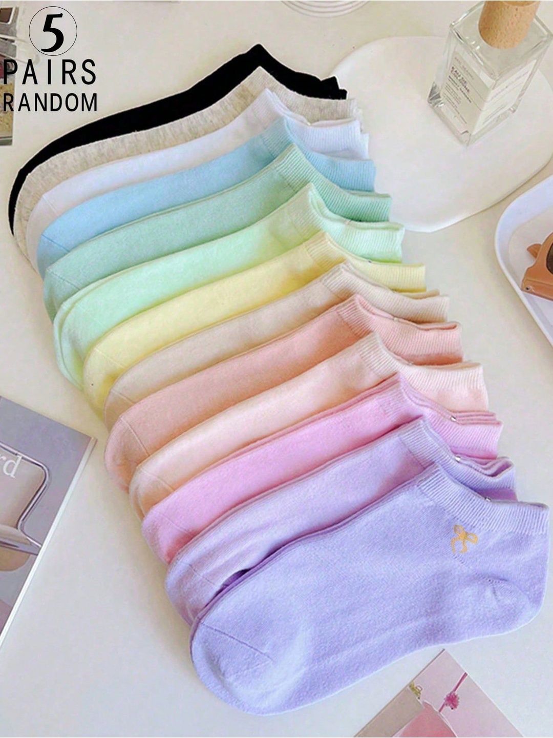 Nicsy Women Pack of 5 Above Ankle Socks Myntra sale