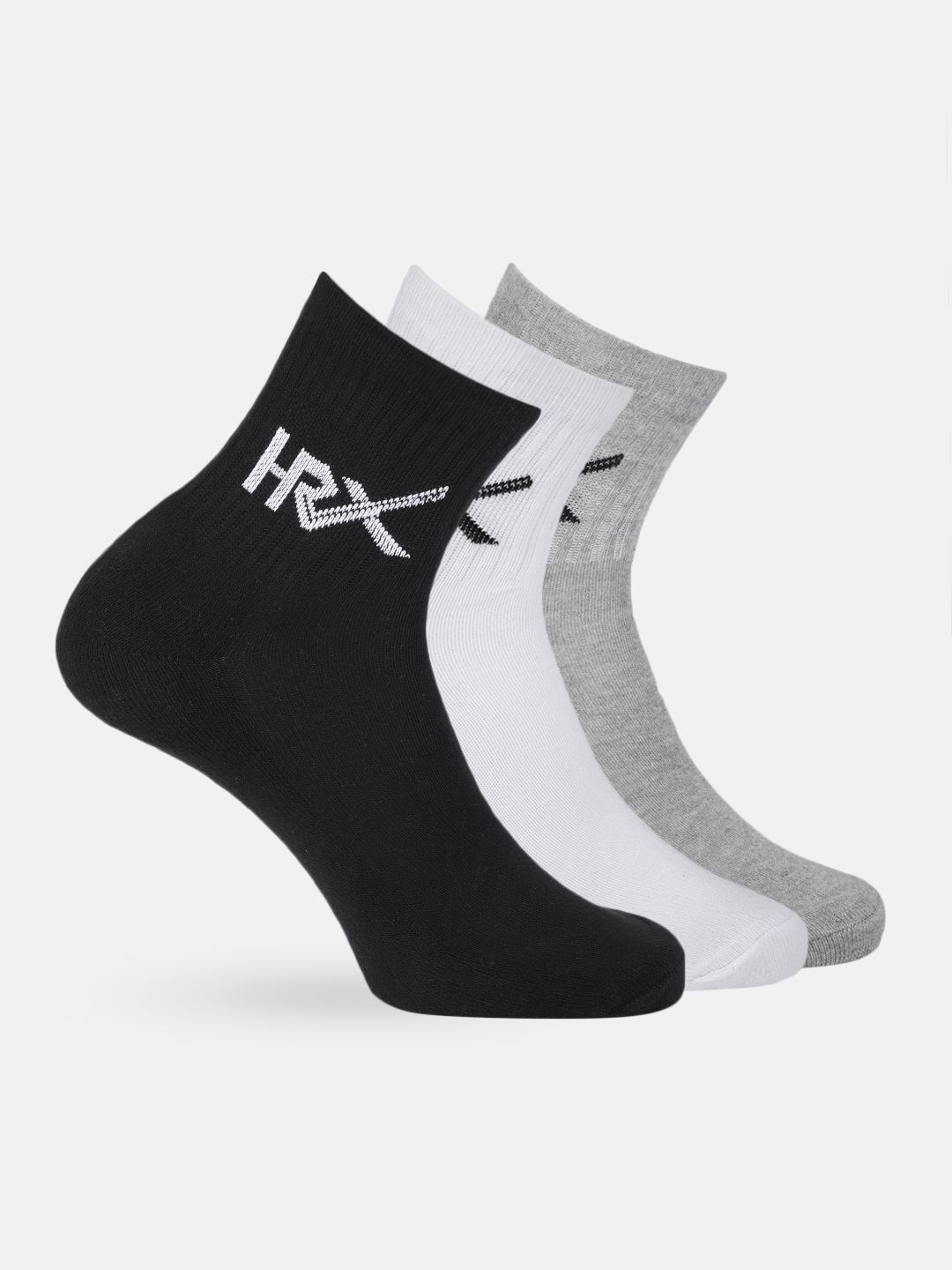 HRX by Hrithik Roshan HRX by Hrithik Roshan Men Quarter length Pack of 3 Terry Socks Myntra sale