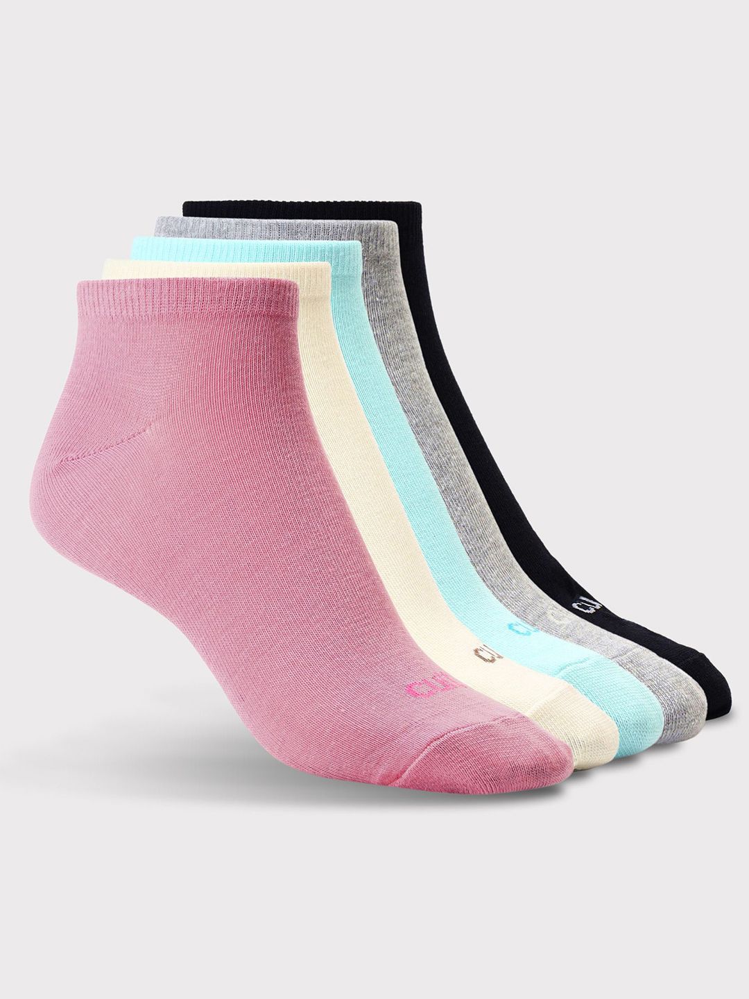 CULT Women Pack of 5 Low Ankle Cotton Multi Colour Socks Myntra sale